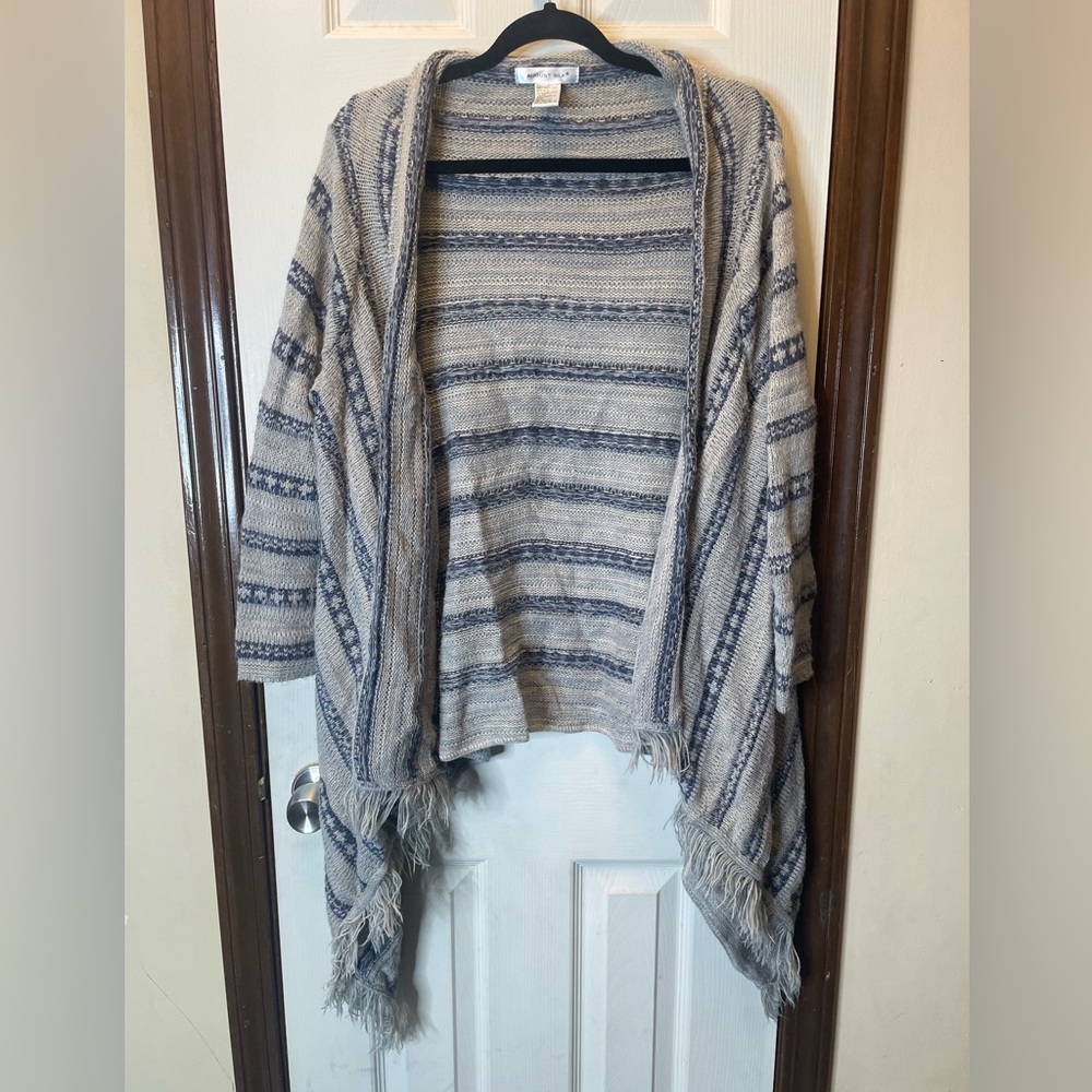 Women Boho Cardigan Sweater Open Front Oversized Knit Sweaters